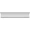 Ekena Millwork 173" Bottom Width x 174 1/2" Top Width x 4 5/8"H x 1 1/8"P Holmdel Crosshead CRH05X173HO - alternate 1